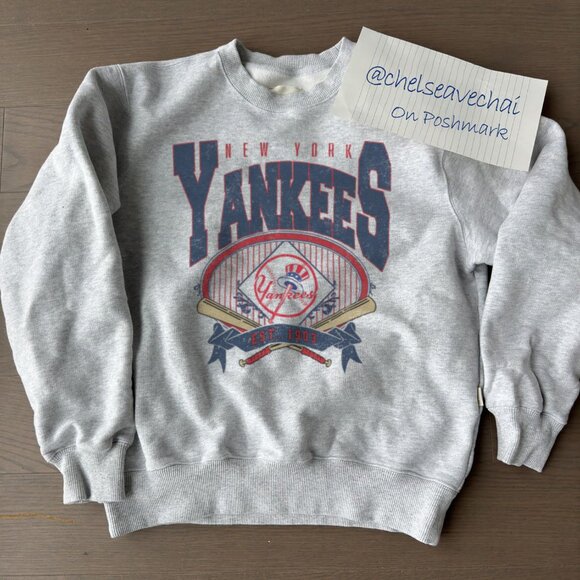 Vintage New York Yankees Baseball Sweatshirt Retro 90 MLB New York Yankees Shirt - Picture 1 of 2